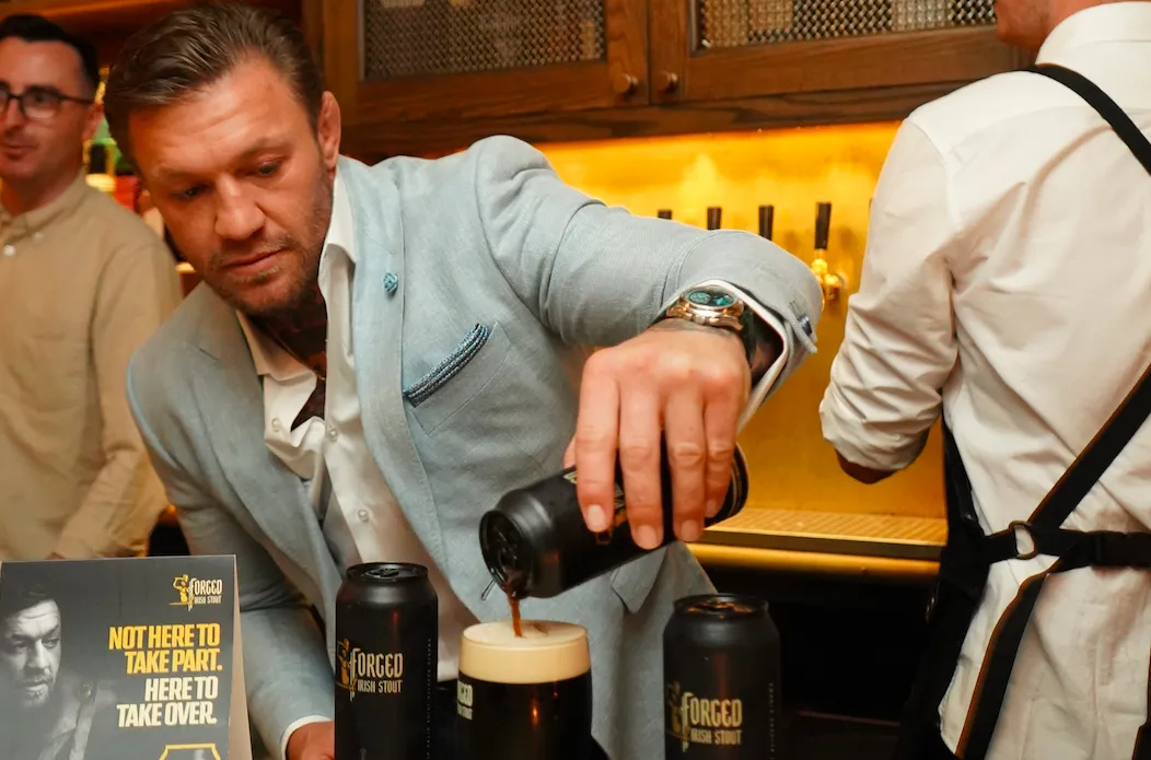 Conor McGregor debuts Forged Irish Stout on US soil