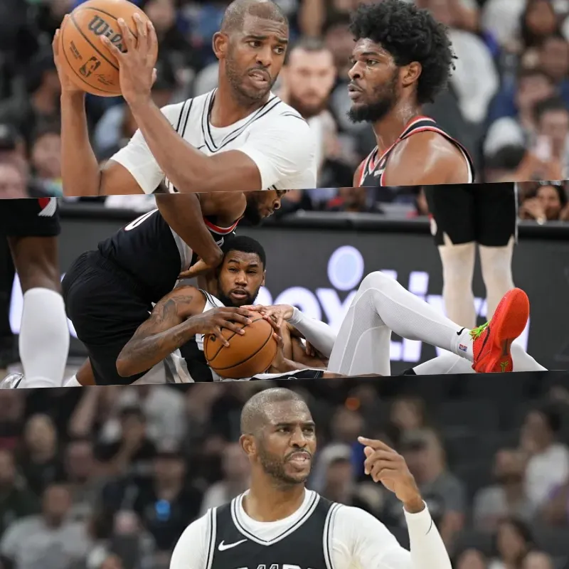 image_675d2c987bcf5 Chaos on the Court: Chris Paul Ejected in Shocking Spurs vs. Trail Blazers Showdown!