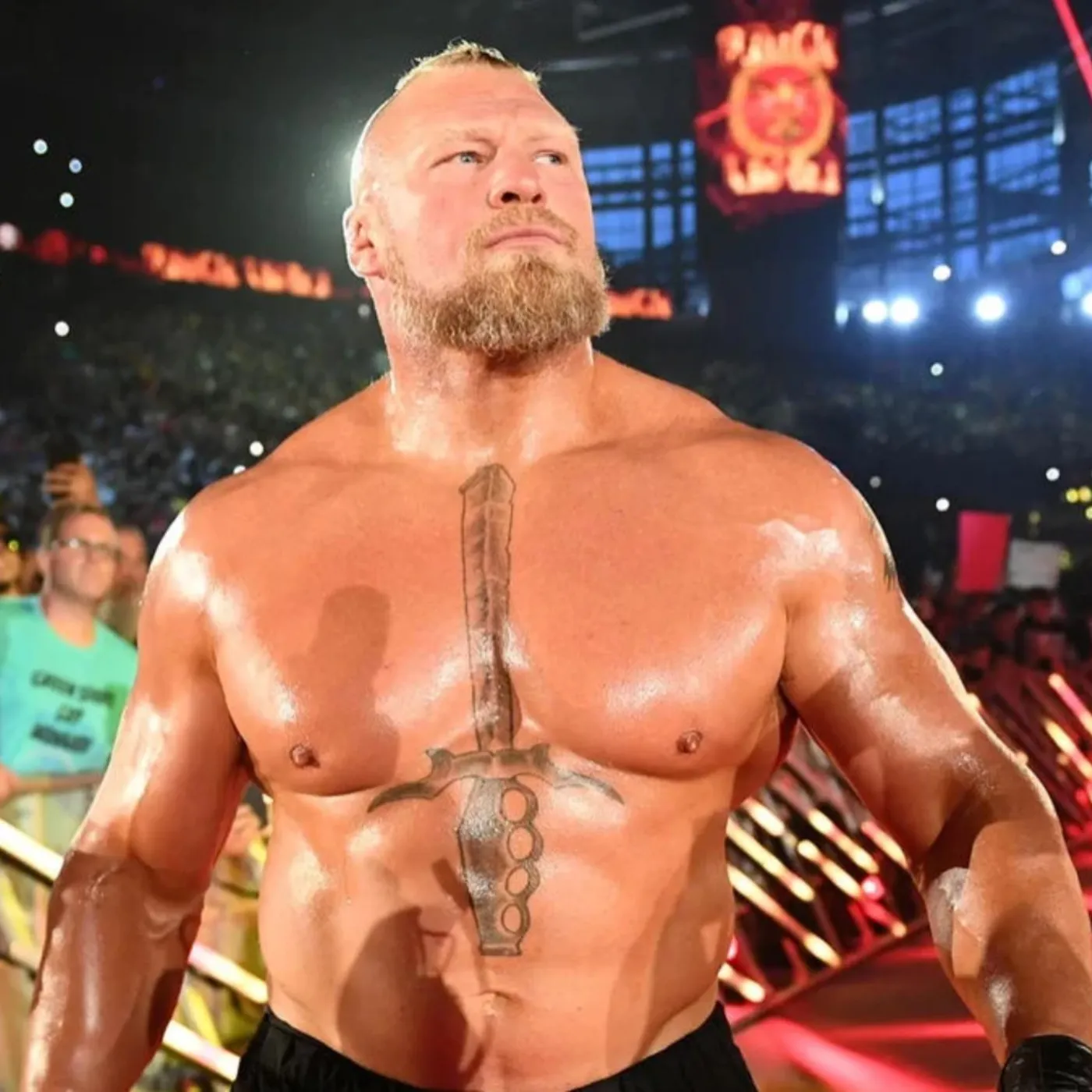 image_676bae5674cfc Brock Lesnar’s Brutality Sparks Debate: Did WWE Cross the Line with LA Knight’s Injury?