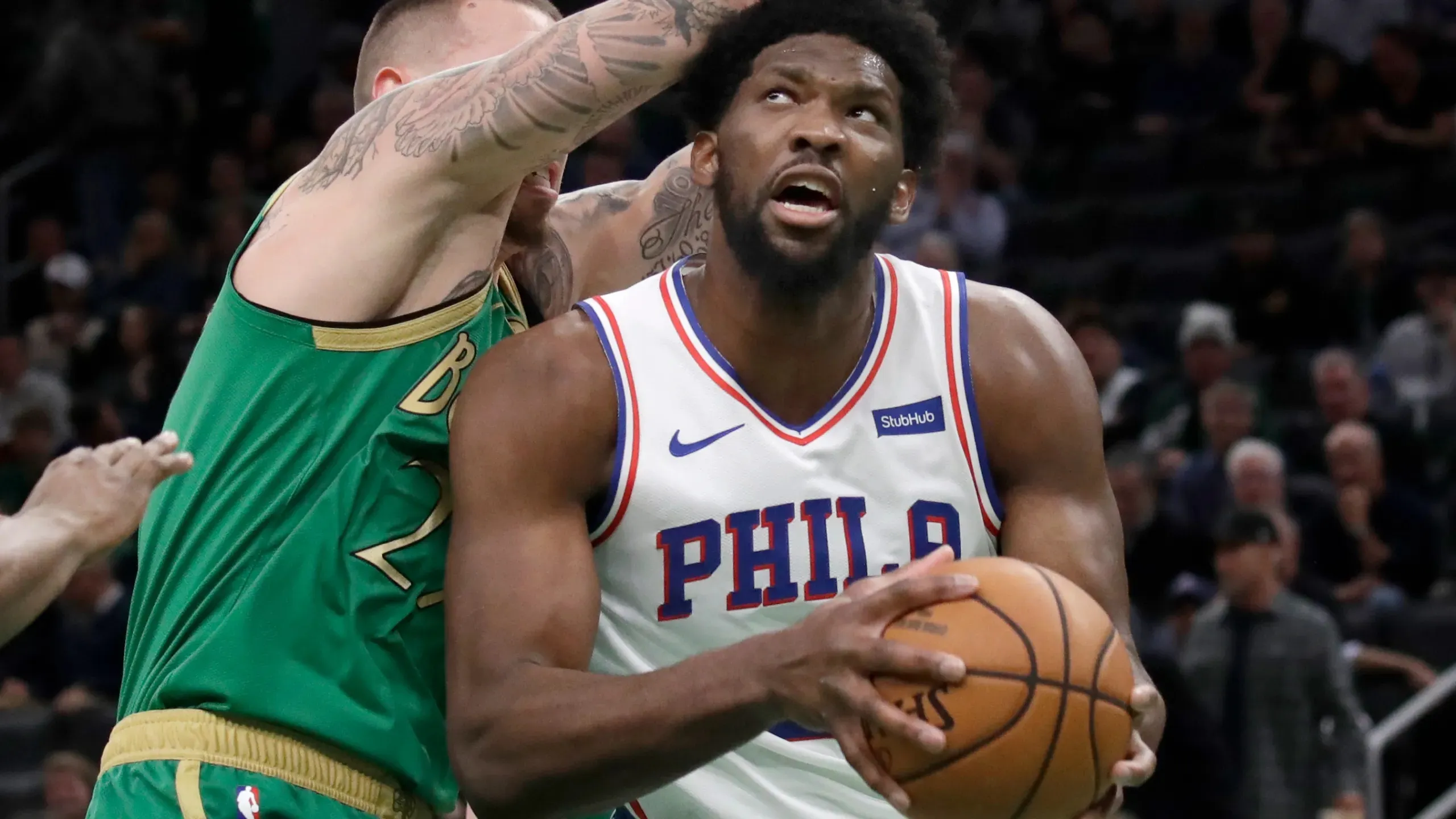 image_676d8571754ac Joel Embiid’s Shocking Warmup Incident Leaves Fans Holding Their Breath Ahead of Celtics Showdown