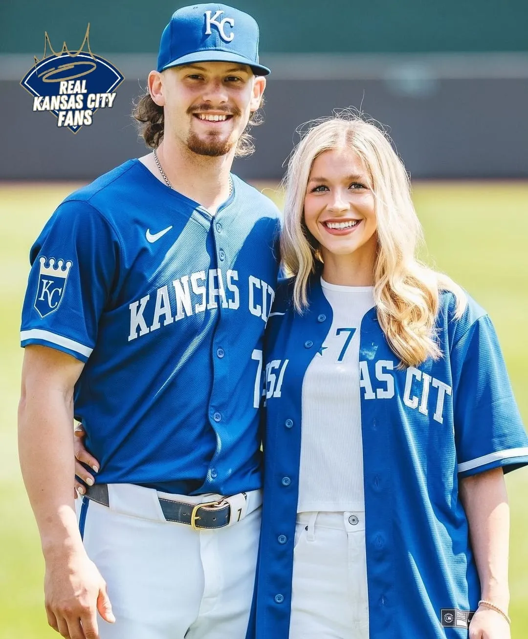 image_67721f049b334 Bobby Witt Jr., a Kansas City Royals baseball player, married a former collegiate softball player, fitness trainer, and partner of Kate Hudson's Fabletics.