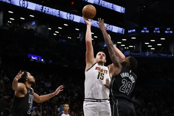 image_678080dccafd1 NBA shocks, Nikola Jokic returns to the court, causing the Nets to suffer a humiliating defeat against the Nuggets.