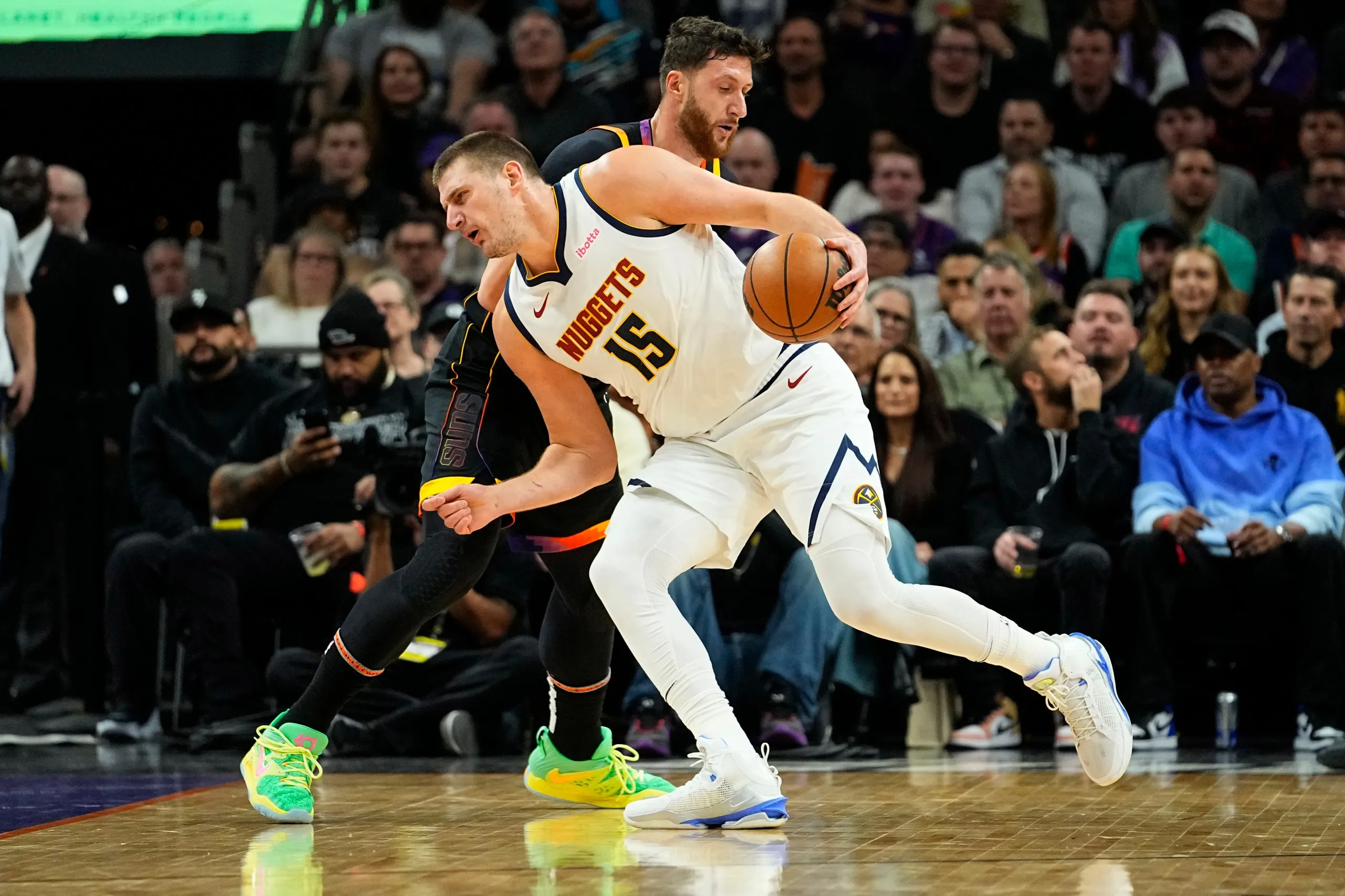 image_678739a3a3eb4 The Miracle of Nikola Jokic: Denver Nuggets Star Standing Shoulder to Shoulder with Legend Larry Bird