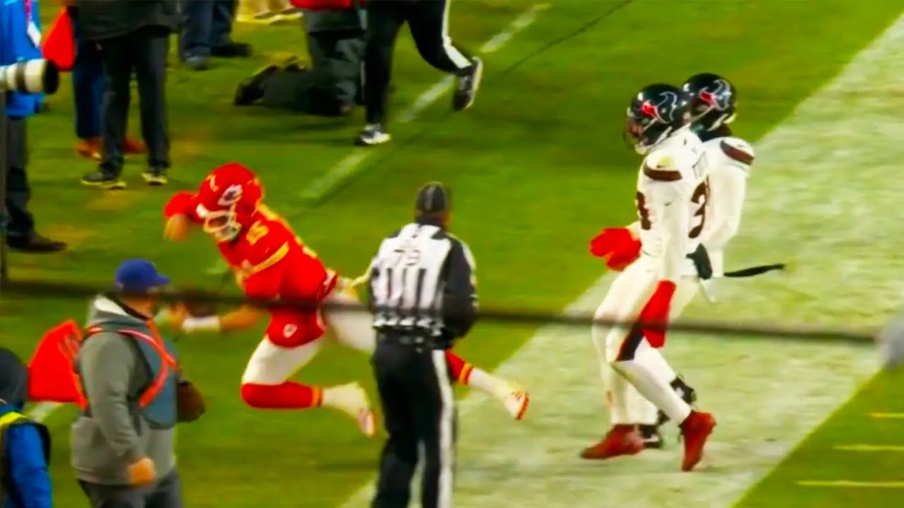 Patrick Mahomes FLOP Out of Bounds | Houston Texans vs Kansas City Chiefs  2025 NFL Highlights - YouTube