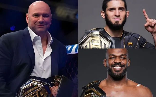 Dana White gives brutally honest response to query about Jon Jones' P4P  status with Islam Makhachev beside him: "F**k you for asking that question"